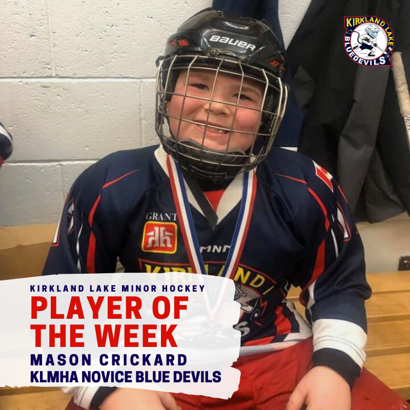 KLMHA - Player of the Week Mason Crickard KLMHA - Player of the Week Mason Crickard