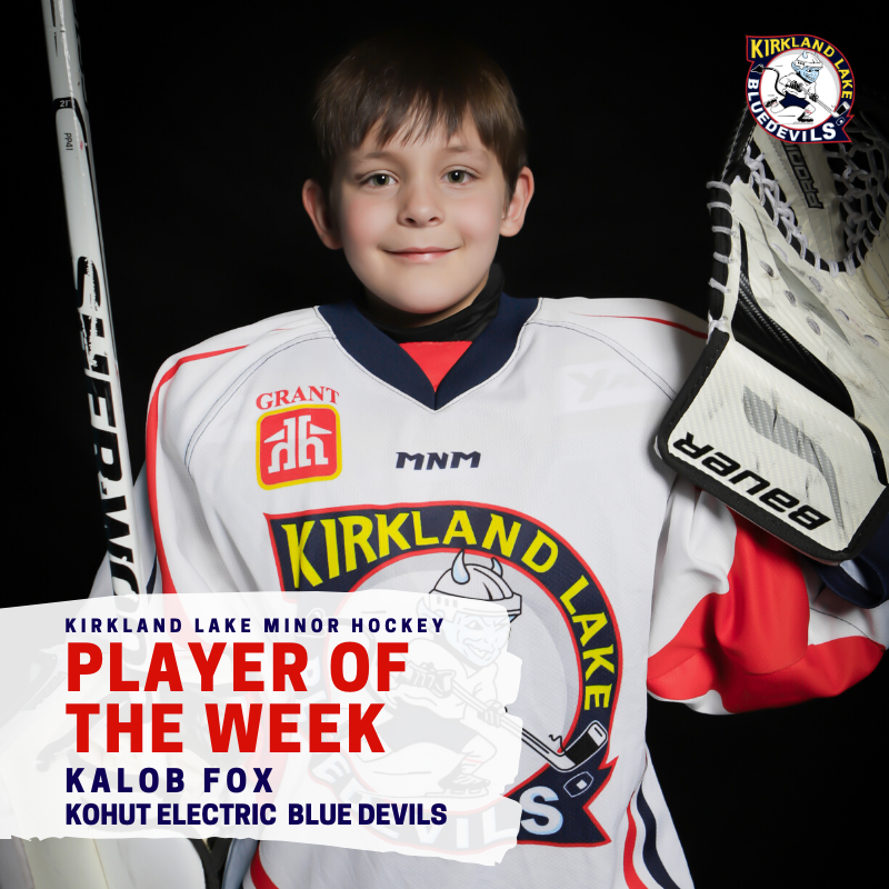 KLMHA - Player of the Week kalob fox KLMHA - Player of the Week kalob fox